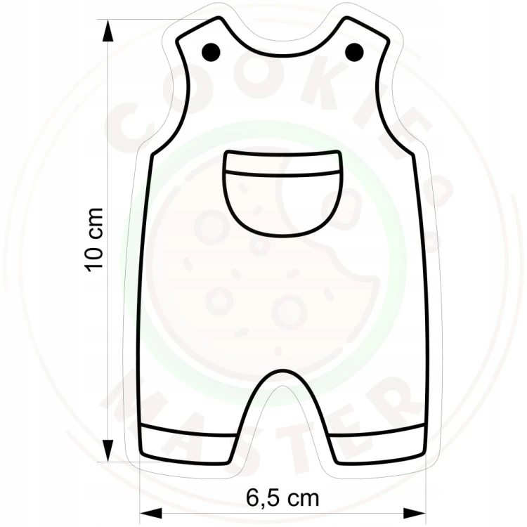 FOREMKA Wykrawacz do Pierników BABY SHOWER Bociankowe Body ŚPIOSZKI 10cm