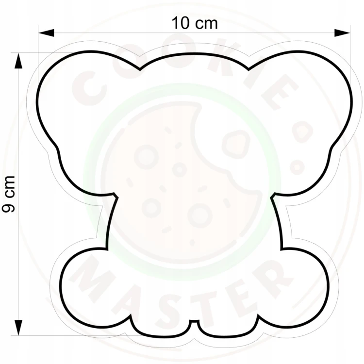 FOREMKA Wykrawacz do Pierników ZWIERZĘTA AFRYKA Safari SŁOŃ 10cm + Przepisy