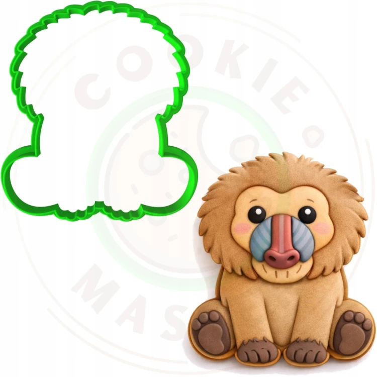 FOREMKA Wykrawacz do Pierników ZWIERZĘTA AFRYKA Safari PAWIAN 9cm +Przepisy