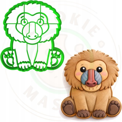 FOREMKA Wykrawacz do Pierników ZWIERZĘTA AFRYKA Safari PAWIAN 9cm +Przepisy