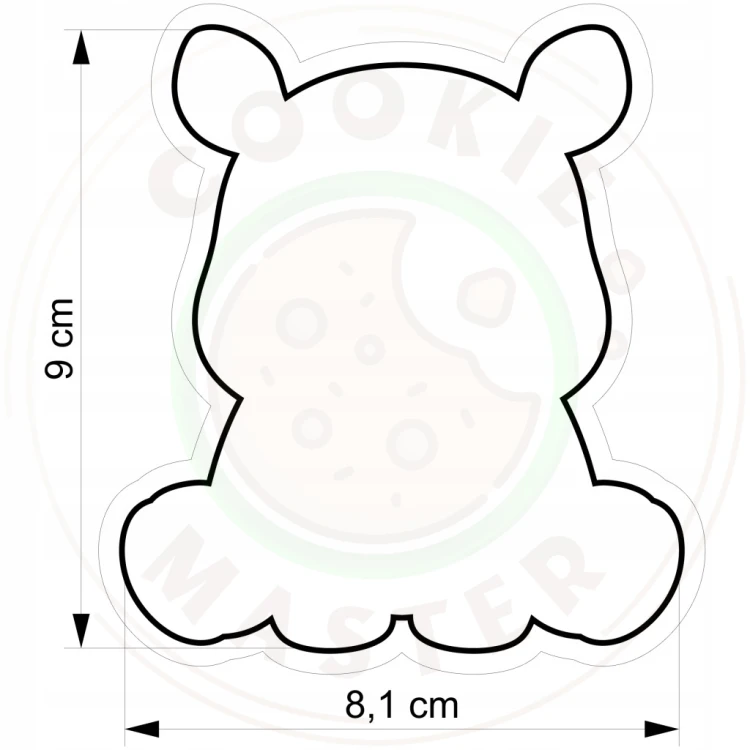 FOREMKA Wykrawacz do Pierników ZWIERZĘTA AFRYKA NOSOROŻEC 9cm + Przepisy