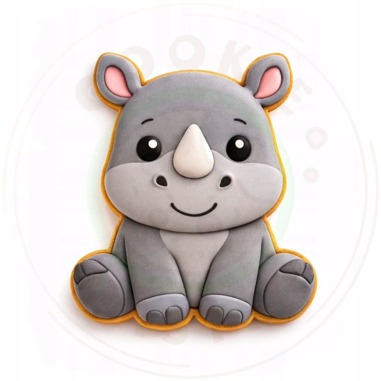 FOREMKA Wykrawacz do Pierników ZWIERZĘTA AFRYKA NOSOROŻEC 9cm + Przepisy