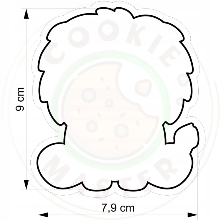 FOREMKA Wykrawacz do Pierników Ciastek ZWIERZĘTA AFRYKA LEW 9cm + Przepisy