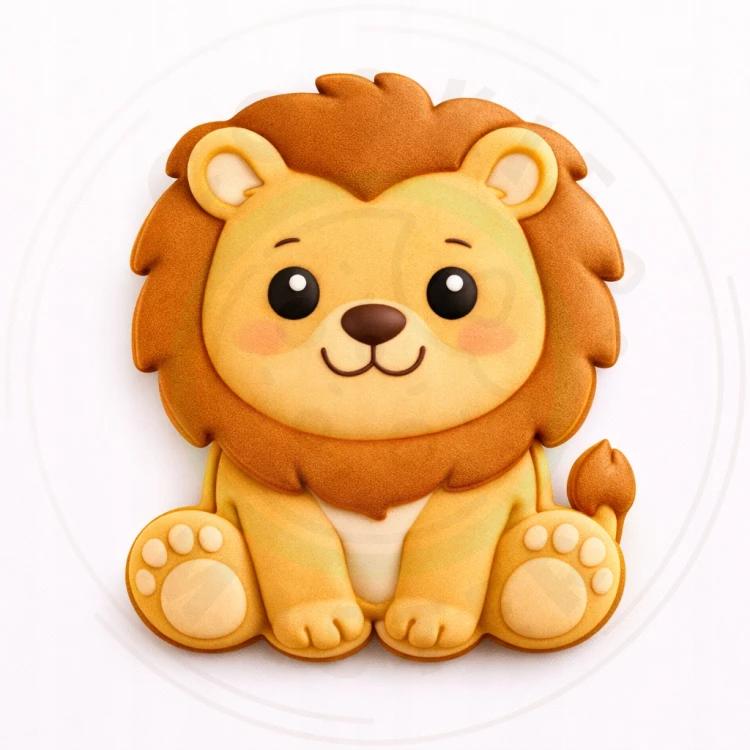 FOREMKA Wykrawacz do Pierników Ciastek ZWIERZĘTA AFRYKA LEW 9cm + Przepisy