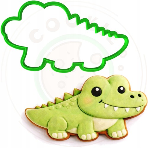 FOREMKA Wykrawacz do Pierników ZWIERZĘTA AFRYKA KROKODYL 12cm + Przepisy