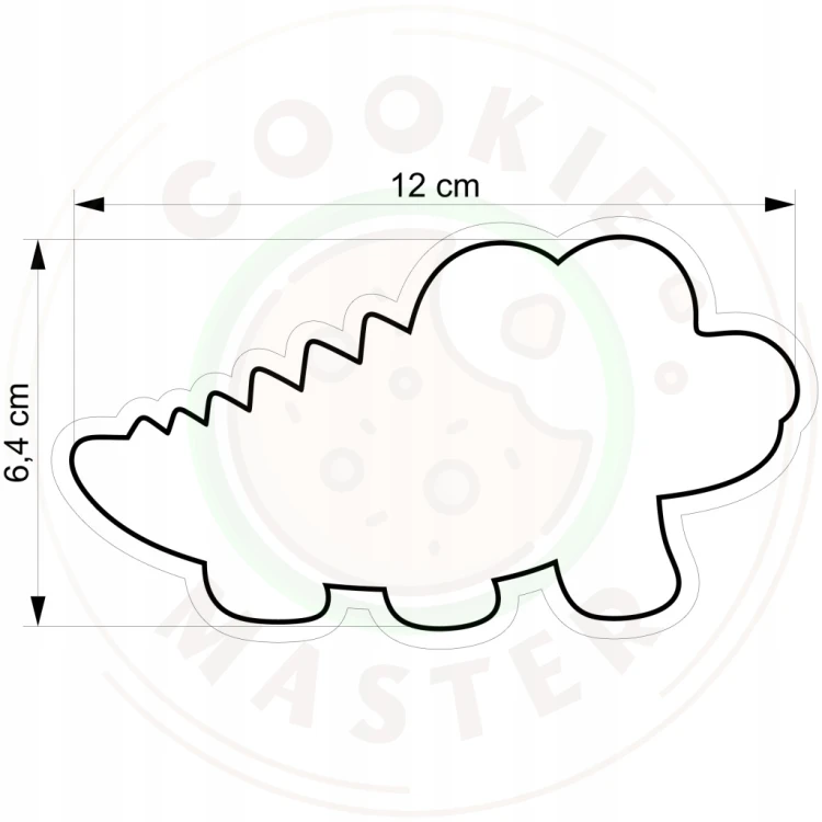 FOREMKA Wykrawacz do Pierników ZWIERZĘTA AFRYKA KROKODYL 12cm + Przepisy