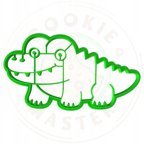 FOREMKA Wykrawacz do Pierników ZWIERZĘTA AFRYKA KROKODYL 12cm + Przepisy