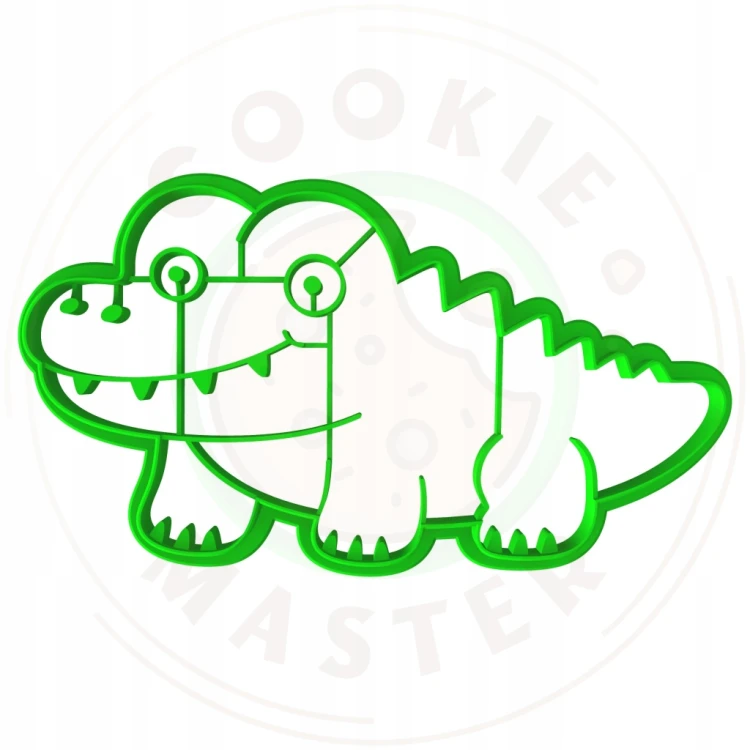 FOREMKA Wykrawacz do Pierników ZWIERZĘTA AFRYKA KROKODYL 12cm + Przepisy