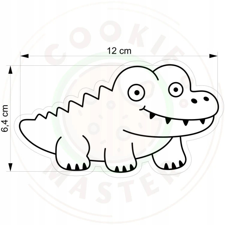 FOREMKA Wykrawacz do Pierników ZWIERZĘTA AFRYKA KROKODYL 12cm + Przepisy
