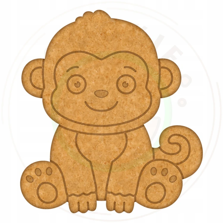 FOREMKA Wykrawacz Pierników ZWIERZĘTA AFRYKA Safari SZYMPANS 9cm + Przepisy