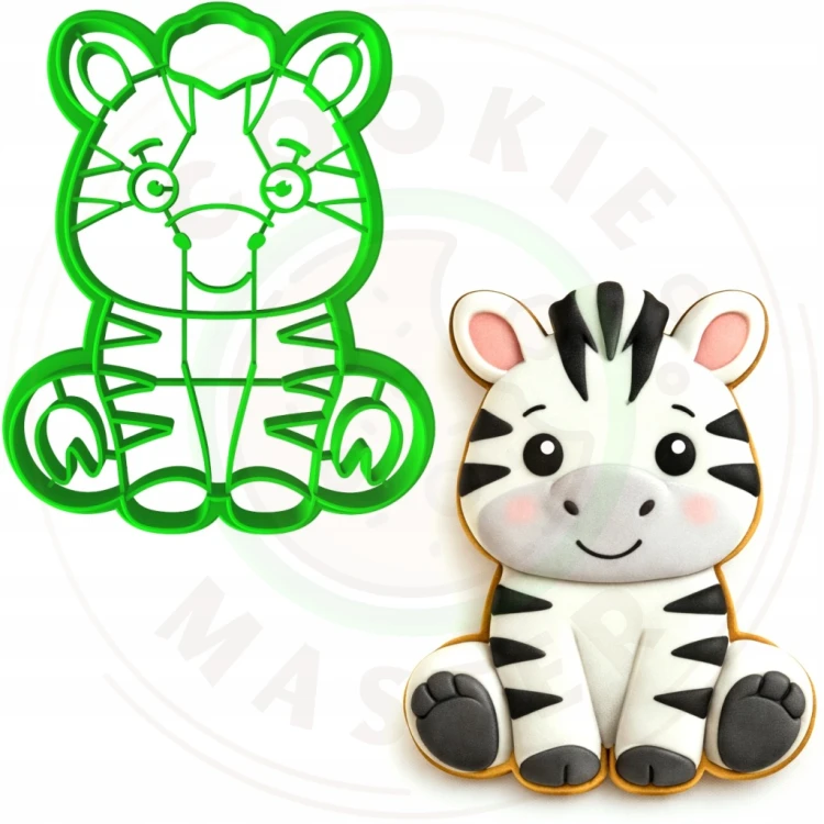 FOREMKA Wykrawacz do Pierników ZWIERZĘTA AFRYKA Safari ZEBRA 9cm + Przepisy