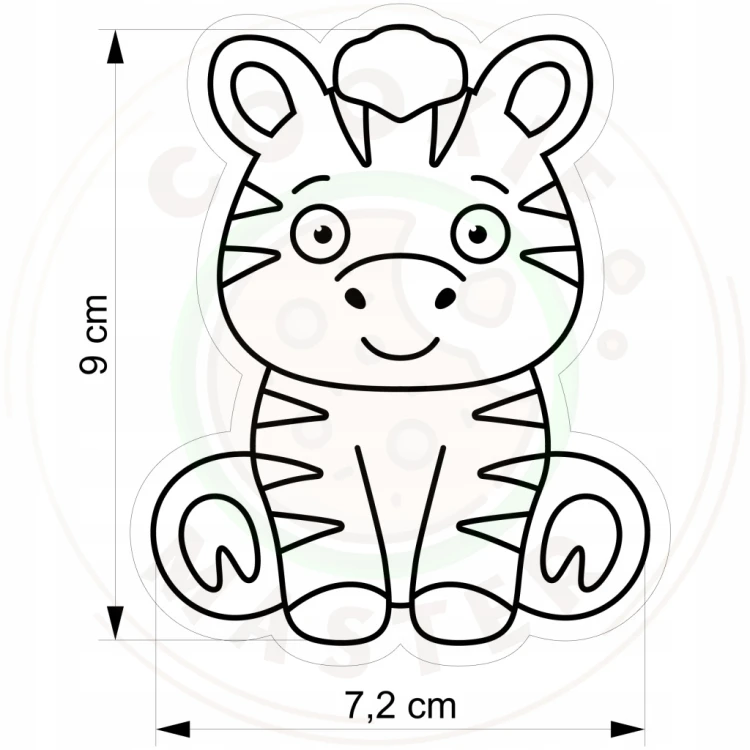 FOREMKA Wykrawacz do Pierników ZWIERZĘTA AFRYKA Safari ZEBRA 9cm + Przepisy