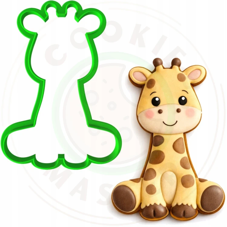 FOREMKA Wykrawacz do Pierników ZWIERZĘTA AFRYKA Safari ŻYRAFA 10cm +Przepis