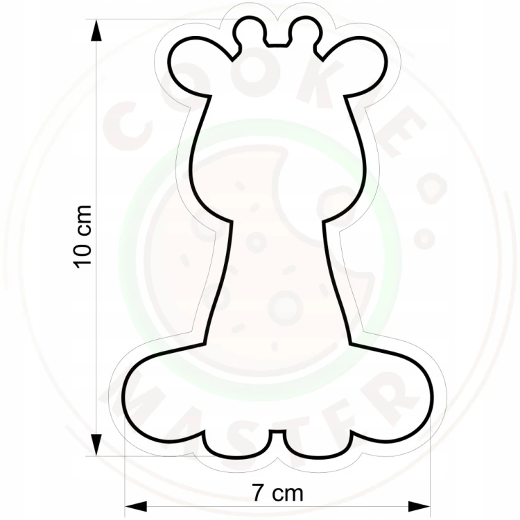 FOREMKA Wykrawacz do Pierników ZWIERZĘTA AFRYKA Safari ŻYRAFA 10cm +Przepis