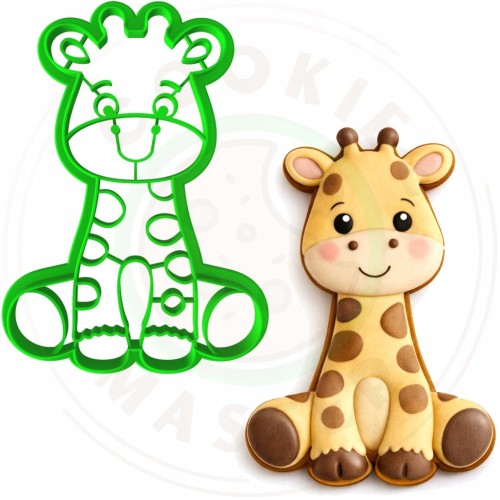 FOREMKA Wykrawacz do Pierników ZWIERZĘTA AFRYKA Safari ŻYRAFA 10cm +Przepis