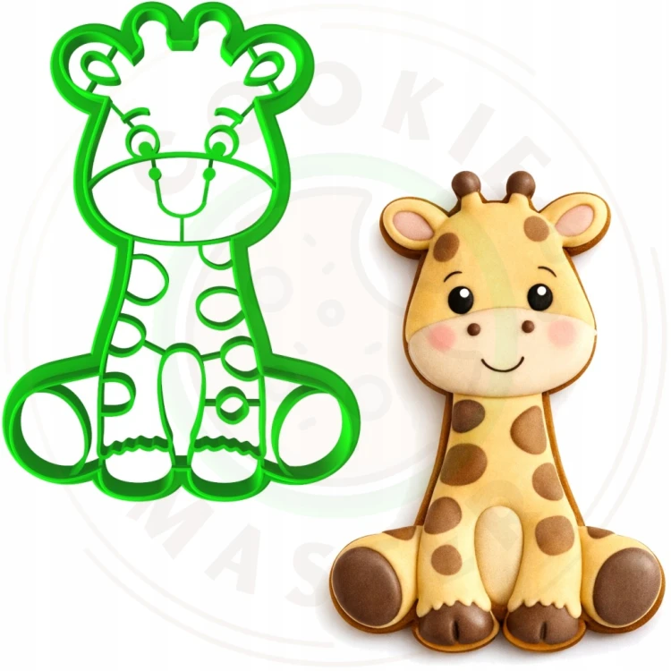 FOREMKA Wykrawacz do Pierników ZWIERZĘTA AFRYKA Safari ŻYRAFA 10cm +Przepis