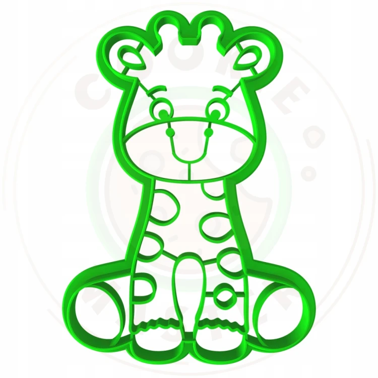 FOREMKA Wykrawacz do Pierników ZWIERZĘTA AFRYKA Safari ŻYRAFA 10cm +Przepis