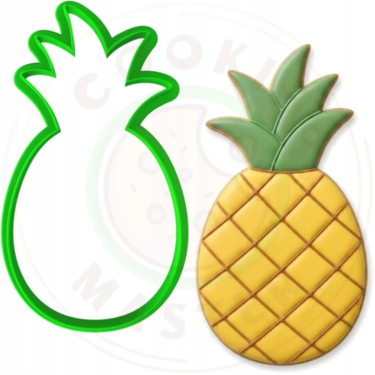 FOREMKA Wykrawacz do Pierników LATO OWOCE Jedzenie - ANANAS 10cm + Przepisy