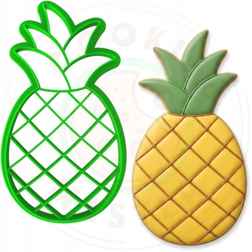 FOREMKA Wykrawacz do Pierników LATO OWOCE Jedzenie - ANANAS 10cm + Przepisy
