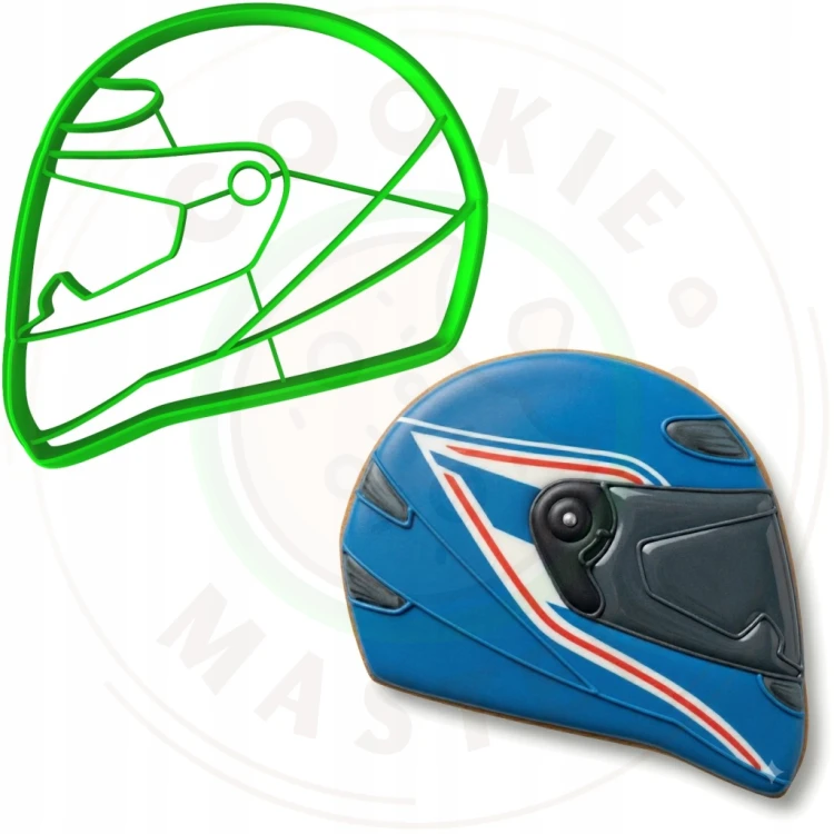 FOREMKA Wykrawacz do Pierników Pojazdy MOTOCYKLE Motory KASK 8cm + Przepisy