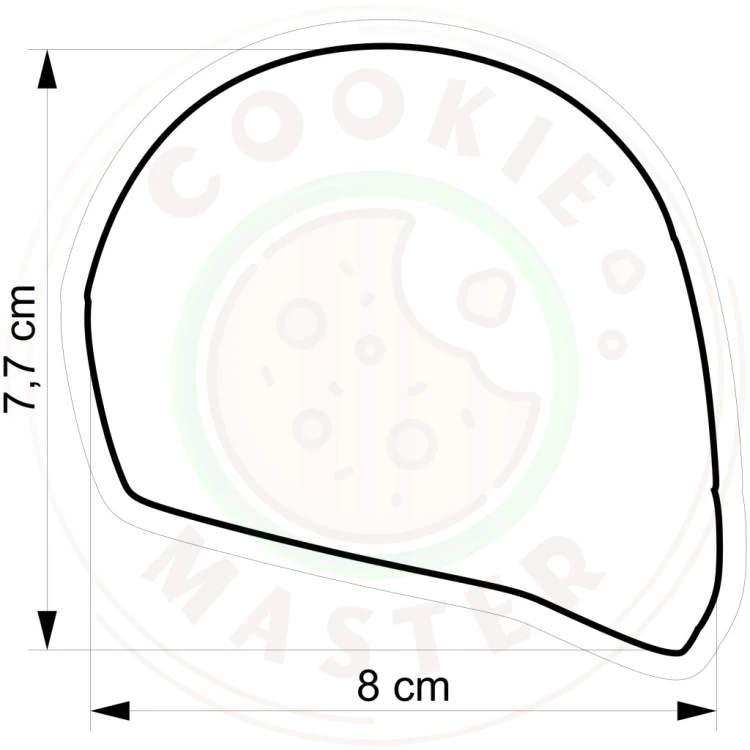 FOREMKA Wykrawacz do Pierników Pojazdy MOTOCYKLE Motory KASK 8cm + Przepisy