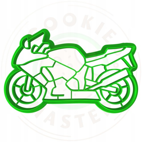 FOREMKA Wykrawacz do Pierników Pojazdy Motor MOTOCYKL Ścigacz 10cm +Przepis