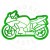 FOREMKA Wykrawacz do Pierników Pojazdy Motor MOTOCYKL Ścigacz 10cm +Przepis