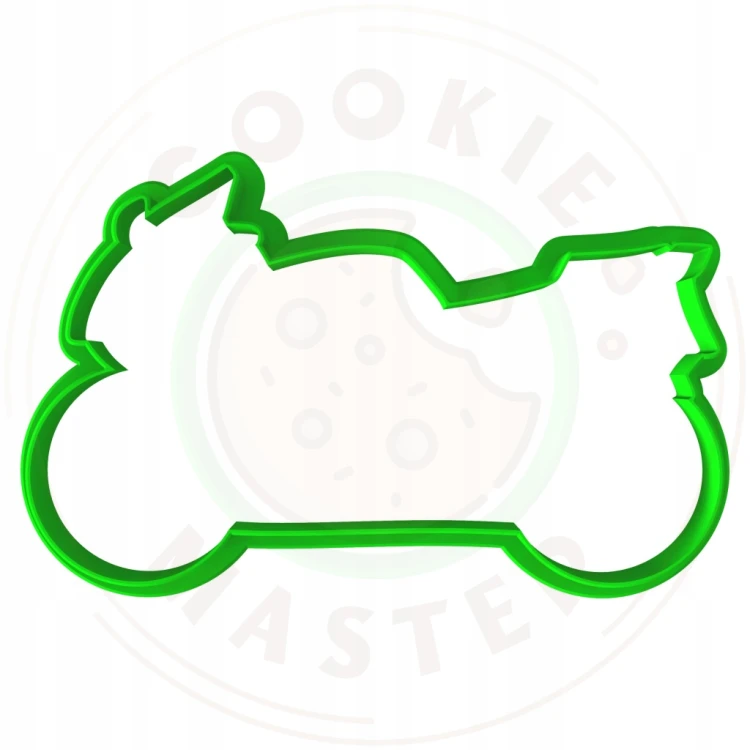 FOREMKA Wykrawacz do Pierników Pojazdy Motor MOTOCYKL Ścigacz 10cm +Przepis