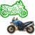 FOREMKA Wykrawacz do Pierników Pojazdy Motor MOTOCYKL Enduro 10cm +Przepis