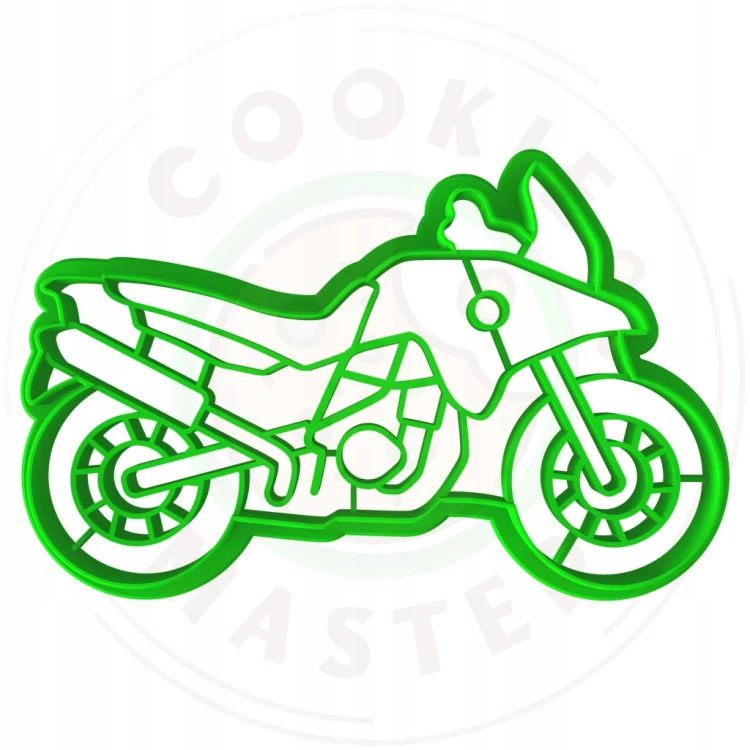 FOREMKA Wykrawacz do Pierników Pojazdy Motor MOTOCYKL Enduro 10cm +Przepis
