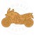 FOREMKA Wykrawacz do Pierników Pojazdy Motor MOTOCYKL Enduro 10cm +Przepis