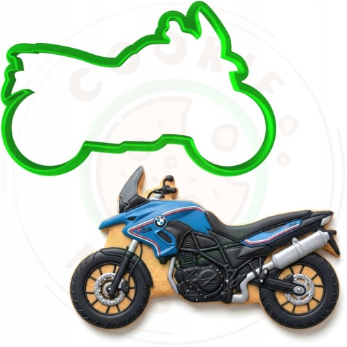 FOREMKA Wykrawacz do Pierników Pojazdy Motor MOTOCYKL Enduro 10cm +Przepis