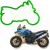 FOREMKA Wykrawacz do Pierników Pojazdy Motor MOTOCYKL Enduro 10cm +Przepis