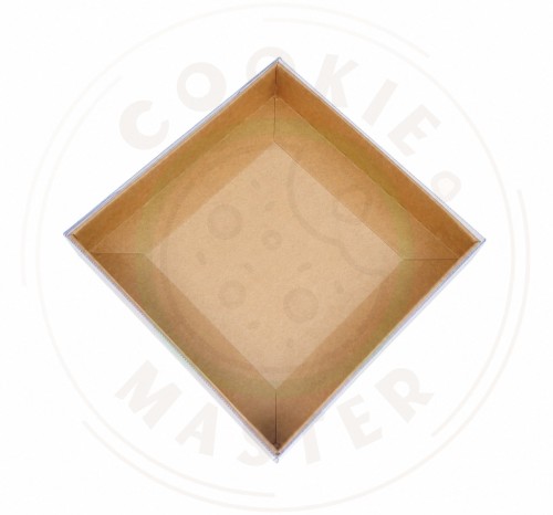 PUDEŁKO PRZEZROCZYSTE KARTONIK NA PREZENTY CIASTKA PIERNIKI EKO + 10×10×2cm