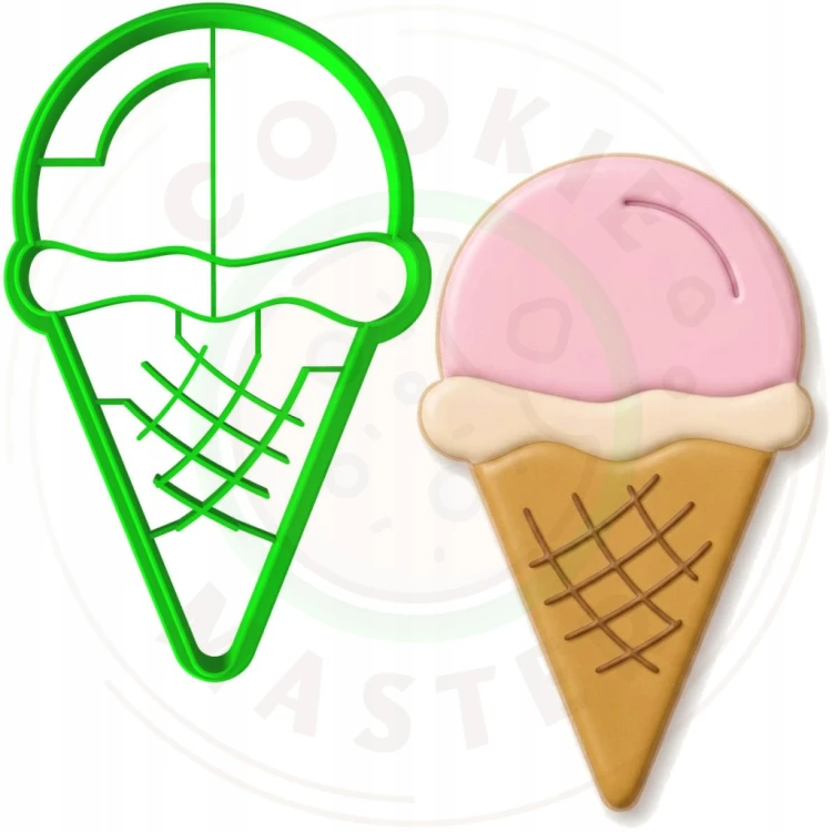 FOREMKA Wykrawacz do Ciastek i Pierników SŁODYCZE Lato Lody 10cm + Przepisy