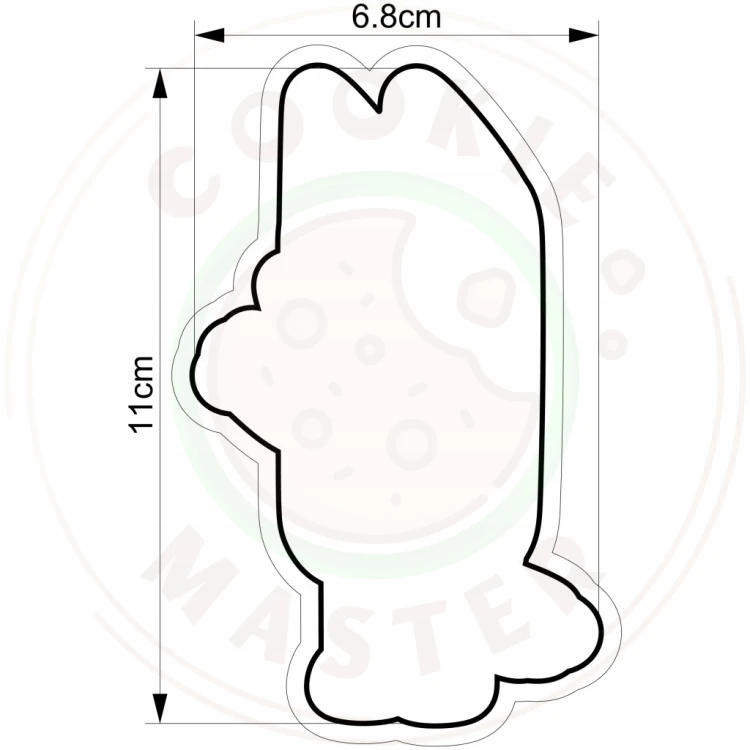 FOREMKA Wykrawacz do Pierników Ciastek Bajka Mama BLUEY Piesek CHILLI 11cm