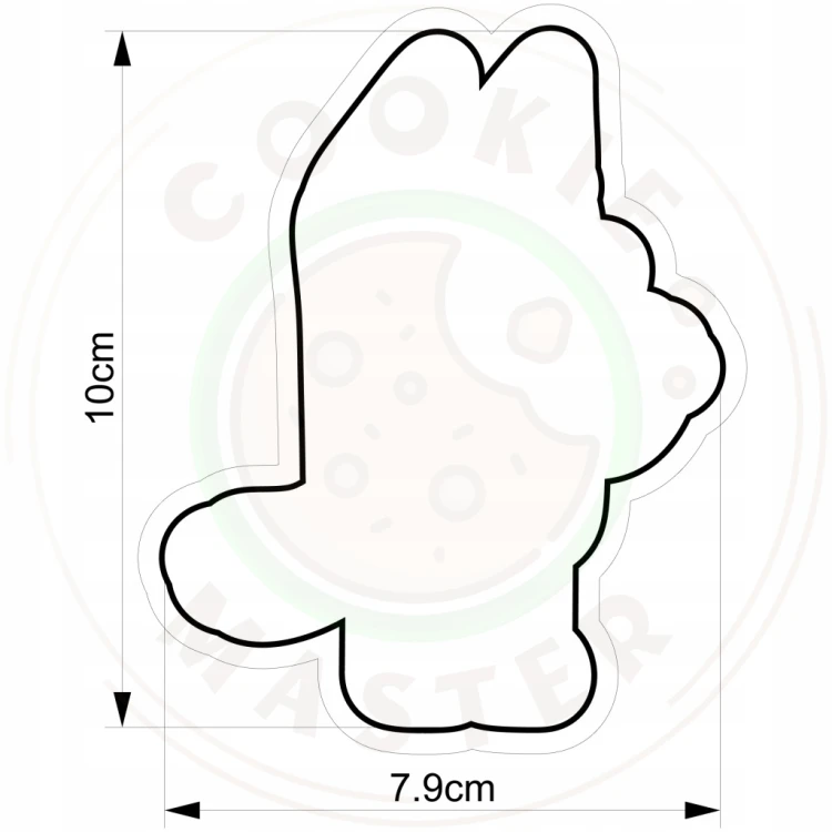FOREMKA Wykrawacz do Pierników Ciastek Bajka Piesek Heeler BLUEY 10cm