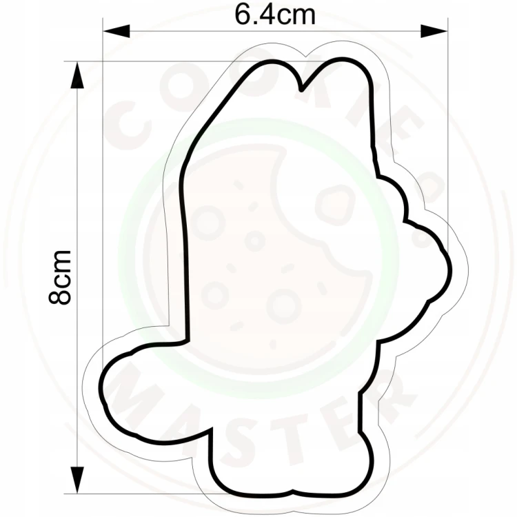 FOREMKA Wykrawacz do Pierników Ciastek Bajka Piesek Heeler BLUEY 8cm