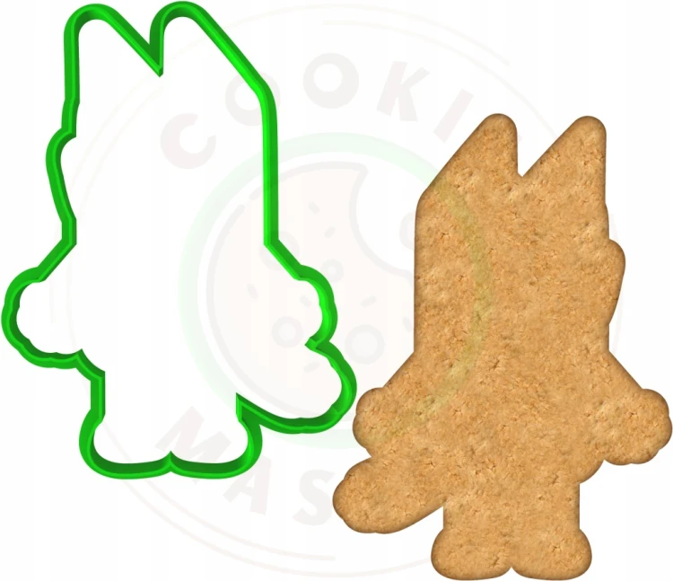 FOREMKA Wykrawacz do Pierników Ciastek Bajka Tata BLUEY Piesek BANDIT 12cm
