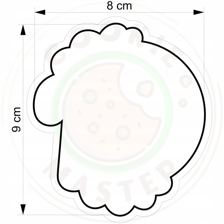 FOREMKA ŚWIĄTECZNA Wykrawacz na ŚWIĘTA BOŻE NARODZENIE Ramka PLAKIETKA 9cm