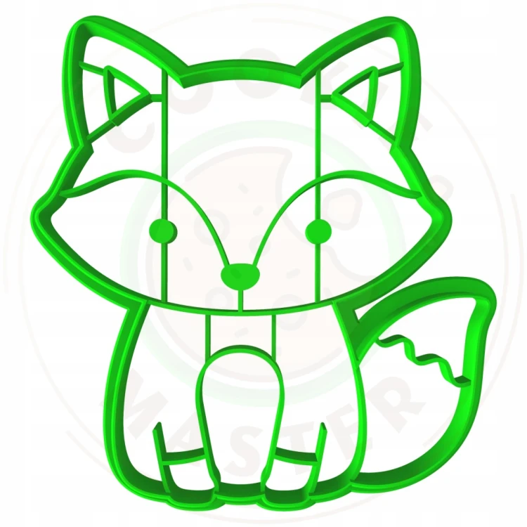 FOREMKA Wykrawacz do Pierników ZWIERZĘTA Las Jesień - Lis 9cm + Przepisy