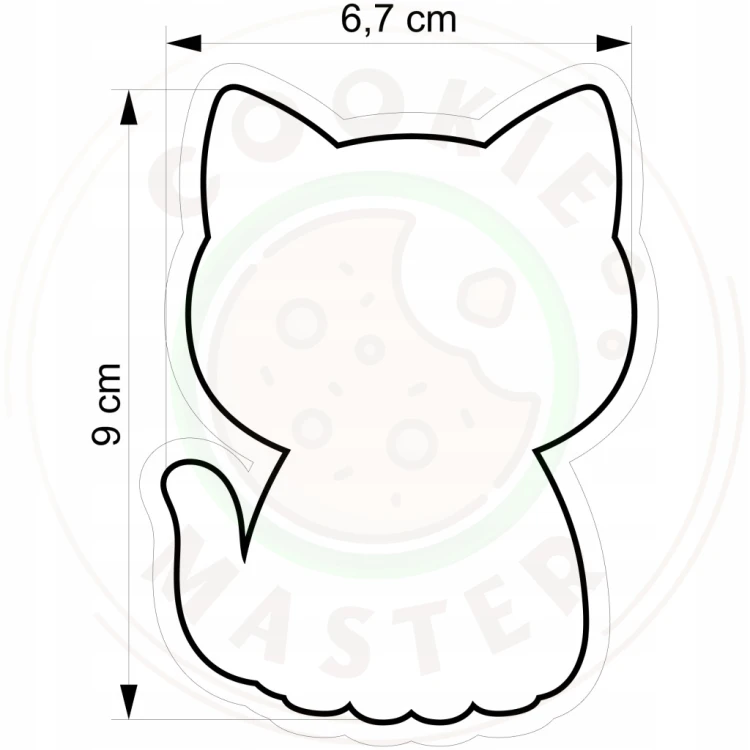 FOREMKA Wykrawacz do Pierników ZWIERZĘTA HALLOWEEN Kotek Kot 9cm + Przepisy