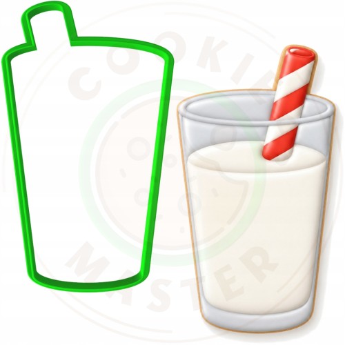 FOREMKA ŚWIĄTECZNA na ŚWIĘTA BOŻE NARODZENIE Szklanka mleka dla Mikołaja