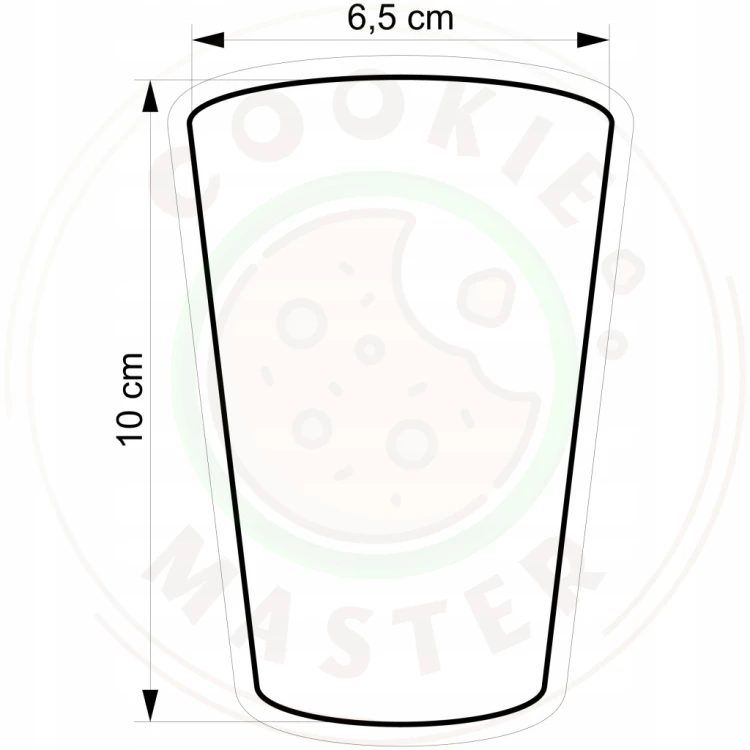 FOREMKA ŚWIĄTECZNA ŚWIĘTA BOŻE NARODZENIE Szklanka mleka dla Mikołaja 10cm