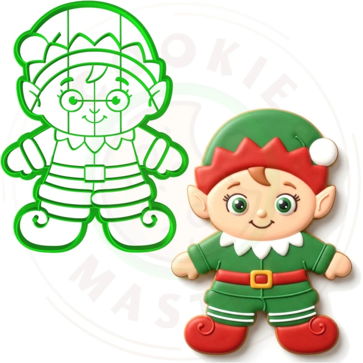 FOREMKA ŚWIĄTECZNA Wykrawacz Pierników ŚWIĘTA BOŻE NARODZENIE - Elf XL 15cm