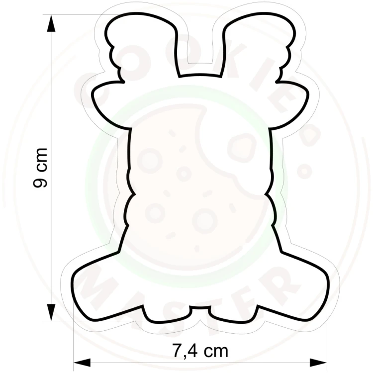 FOREMKA ŚWIĄTECZNA do Pierników ŚWIĘTA BOŻE NARODZENIE Renifer 9cm +Przepis